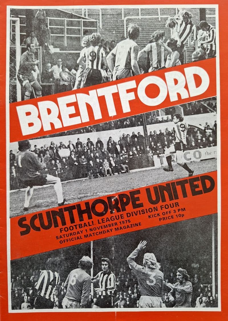 Brentford v Scunthorpe, Div 4 (1975, Nov 1st)