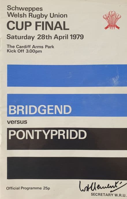 Bridgend v Pontypridd, Welsh Cup F (1979, Apr 28th)