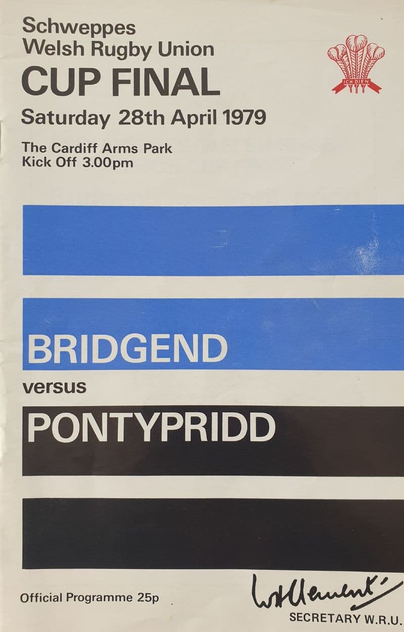 Bridgend v Pontypridd, Welsh Cup F (1979, Apr 28th)