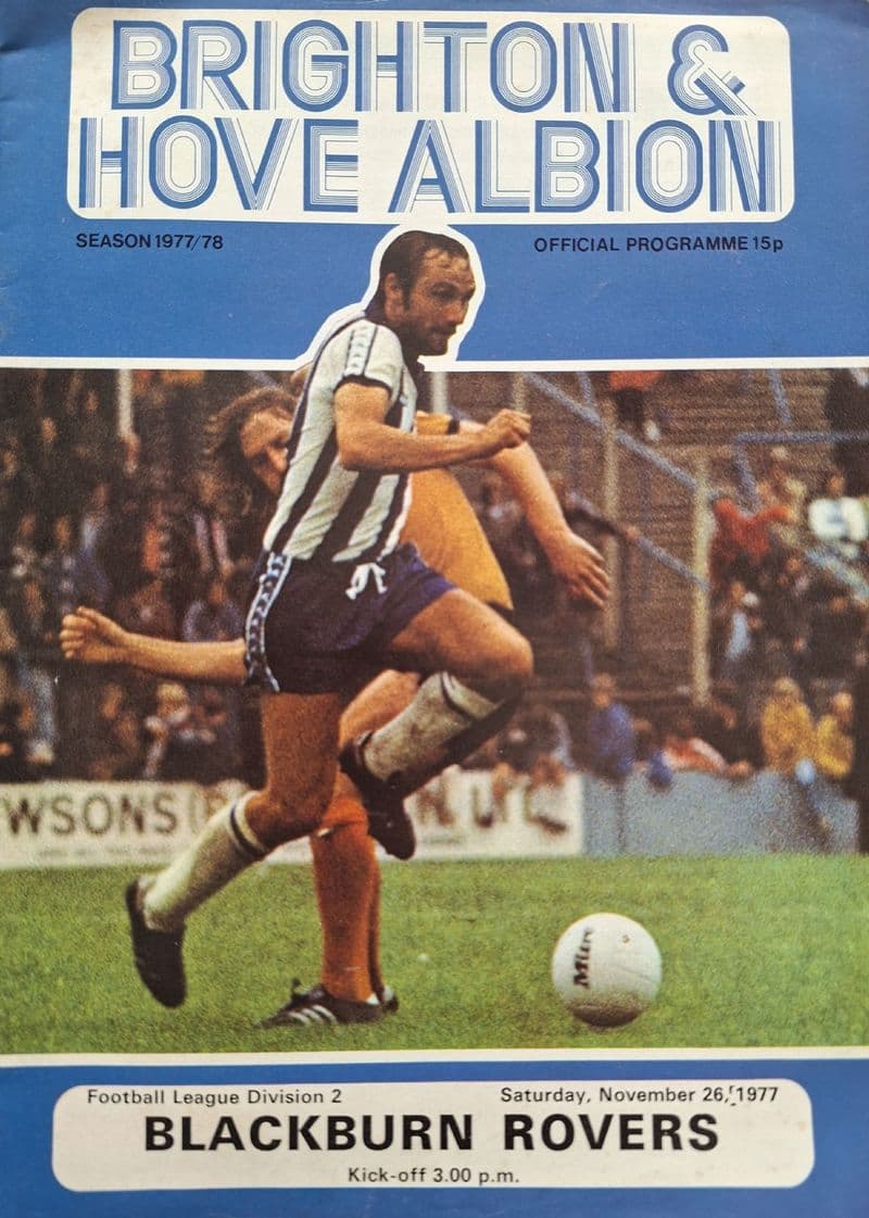 Brighton v Blackburn Rovers, Div 2 (1977, Nov 26th)