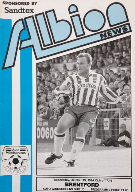 Brighton v Brentford, Auto Windscreens Shield (1994 Oct 19th)