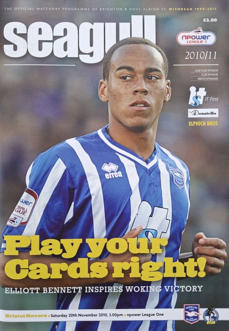 Brighton v Bristol Rovers, Lge 1 (2010, Nov 20th)