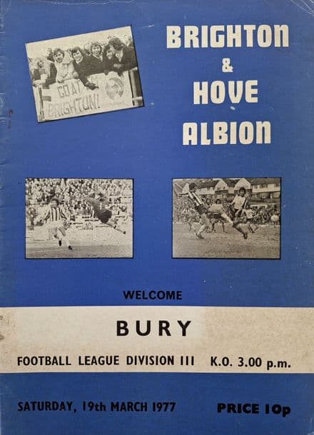 Brighton v Bury, Div 3 (1977, Mar 19th)