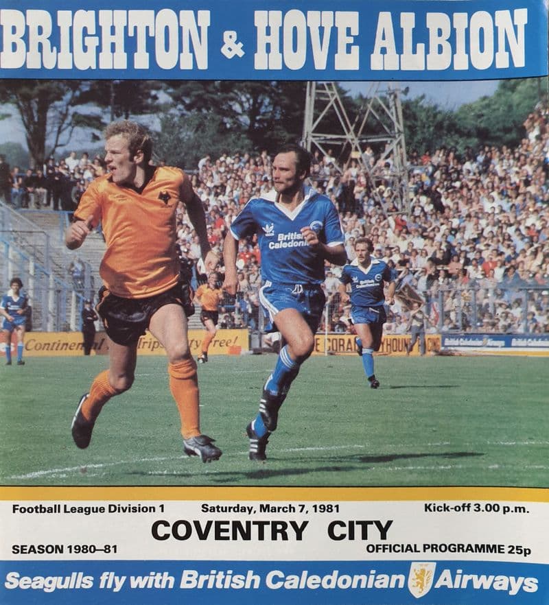 Brighton v Coventry, Div 1 (1981, Mar 7th)