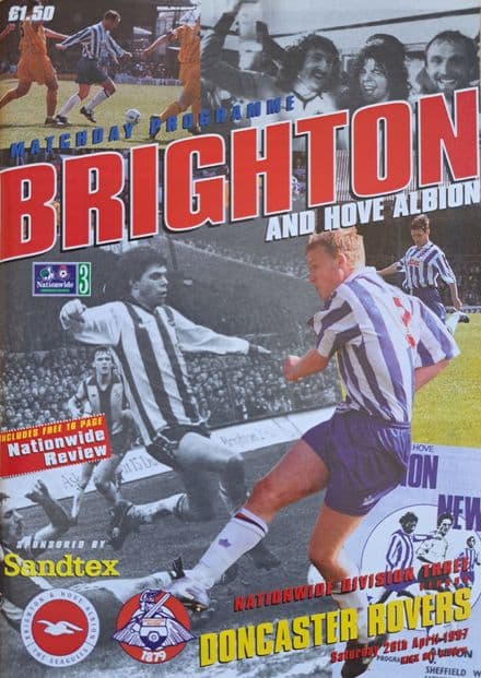 Brighton v Doncaster Rovers, Div 3 (1997, Apr 26th)