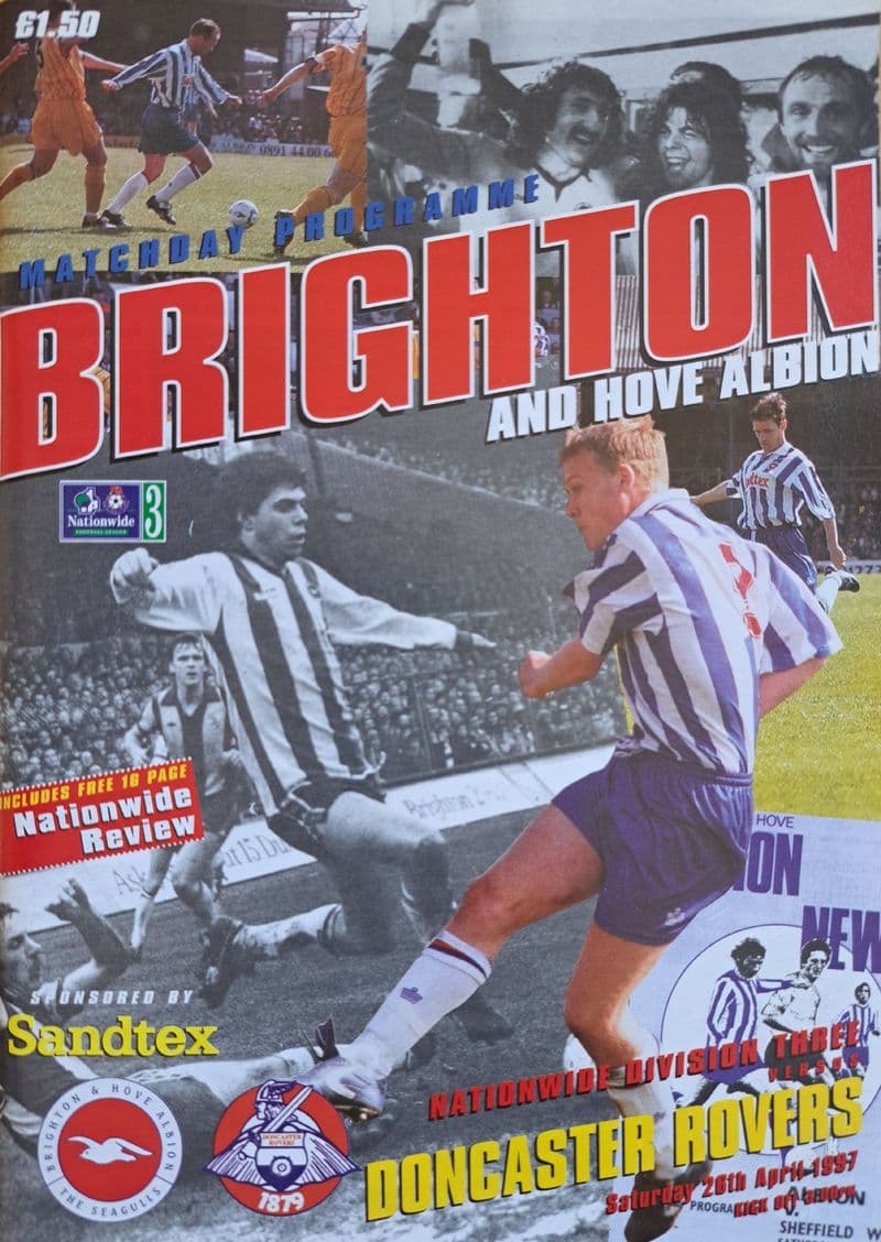 Brighton v Doncaster Rovers, Div 3 (1997, Apr 26th)