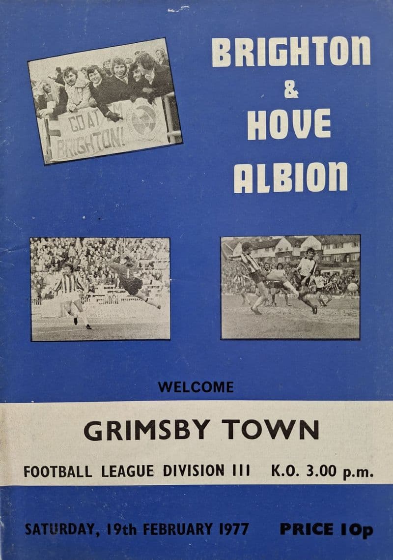 Brighton v Grimsby Town, Div 3 (1977, Feb 19th)