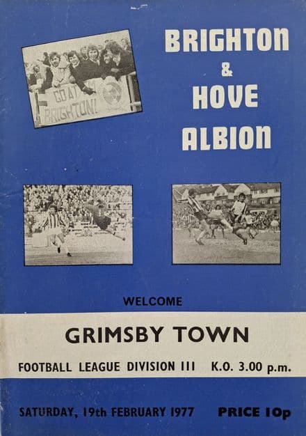 Brighton v Grimsby Town, Div 3 (1977, Feb 19th)