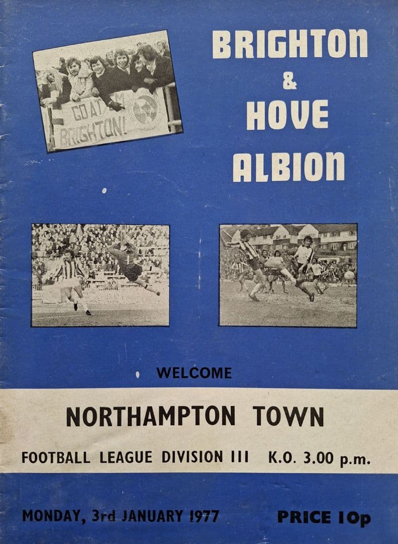 Brighton v Northampton Town, Div 3 (1977, Jan 3rd)