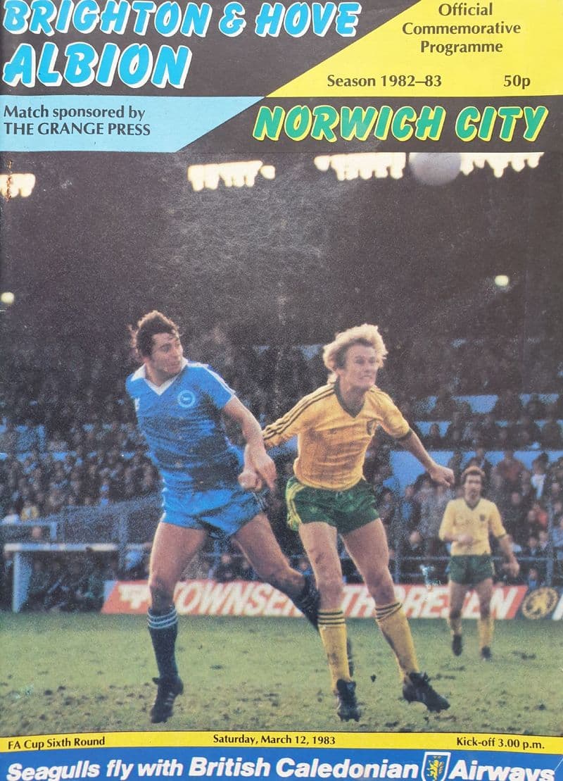 Brighton v Norwich, FA Cup 6th Rnd (1983, Mar 12th)