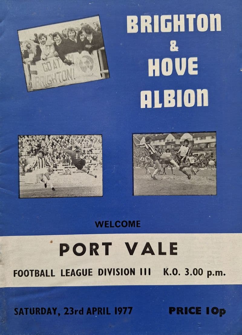 Brighton v Port Vale, Div 3 (1977, Apr 23rd)