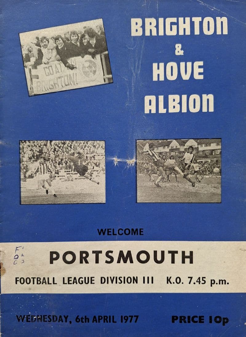 Brighton v Portsmouth, Div 3 (1977, Apr 6th)