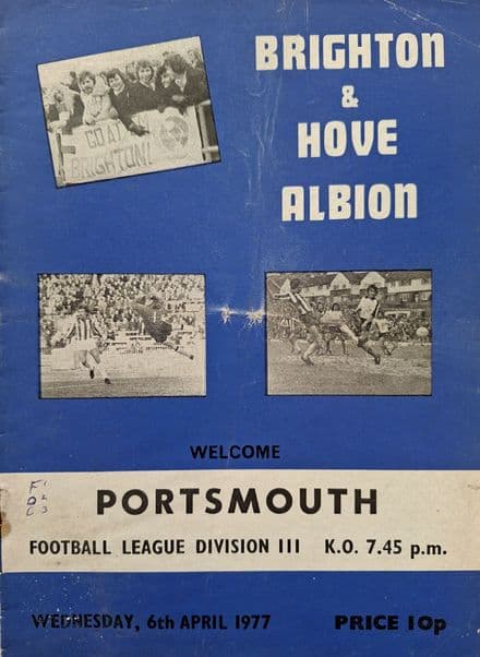 Brighton v Portsmouth, Div 3 (1977, Apr 6th)