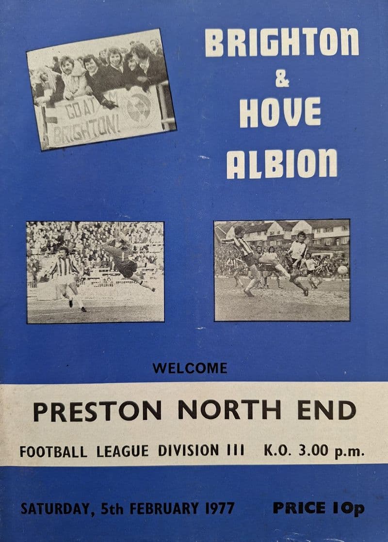 Brighton v Preston North End, Div 3 (1977, Feb 5th)
