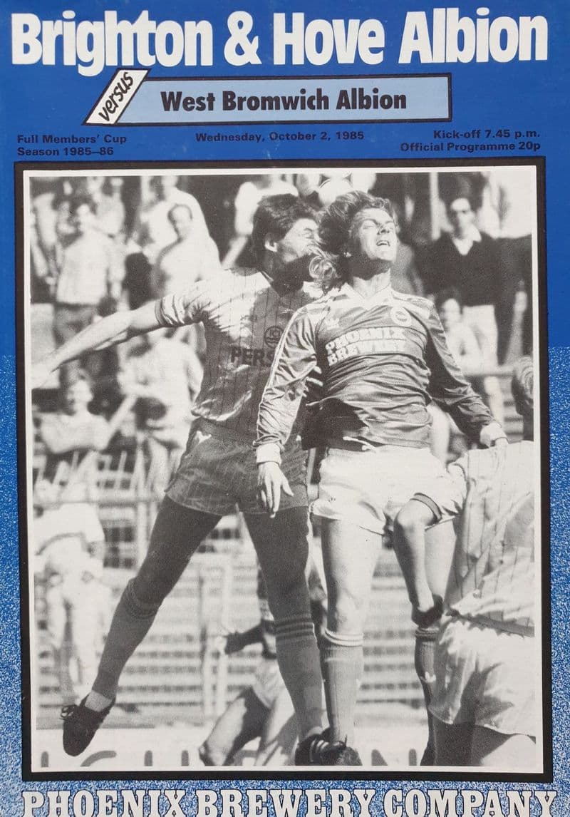 Brighton v WBA, Full Members Cup (1985 Oct 2nd)