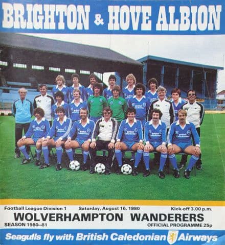 Brighton v Wolves, Div 1 (1980, Aug 16th)