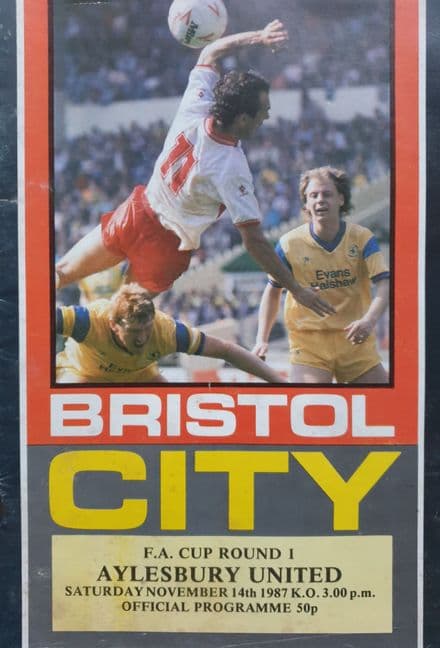Bristol City v Aylesbury, FA Cup (1987, Nov 14th)