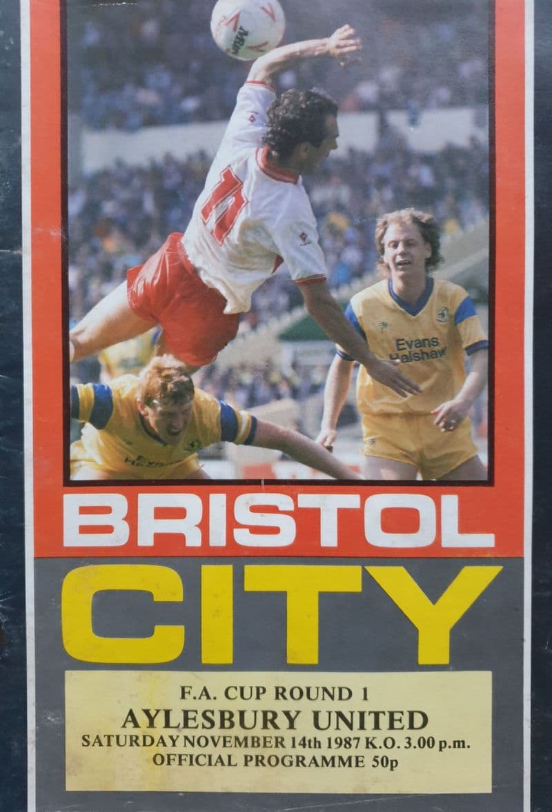 Bristol City v Aylesbury, FA Cup (1987, Nov 14th)