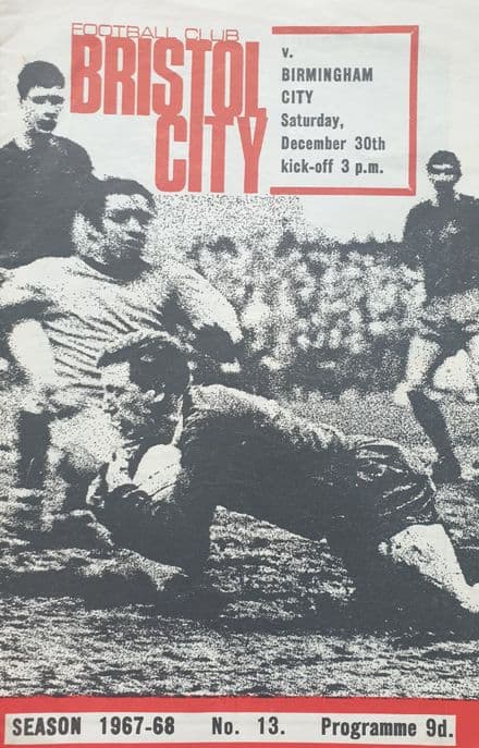 Bristol City v Birmingham, Div 2 (1967, Dec 30th)