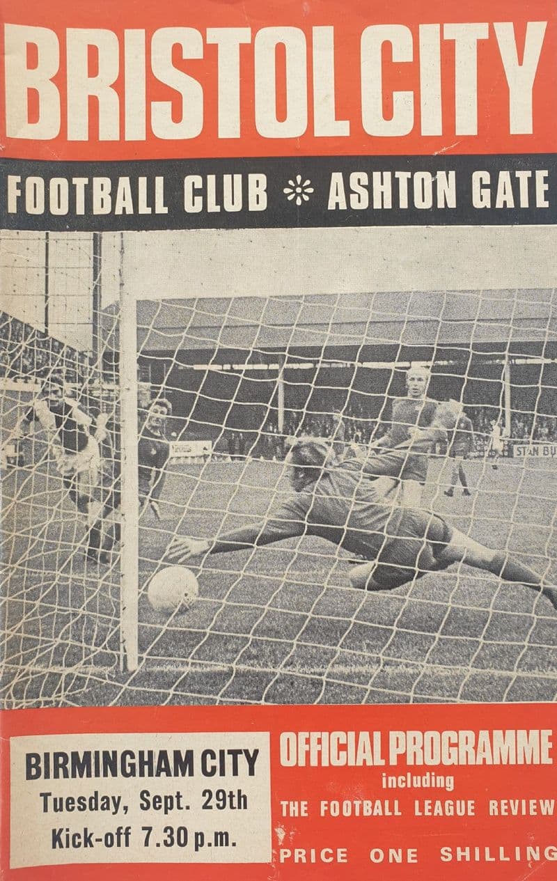 Bristol City v Birmingham, Div 2 (1970, Sep 29th) and FLR