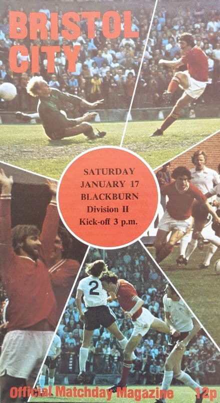 Bristol City v Blackburn, Div 2 (1976, Jan 17th)