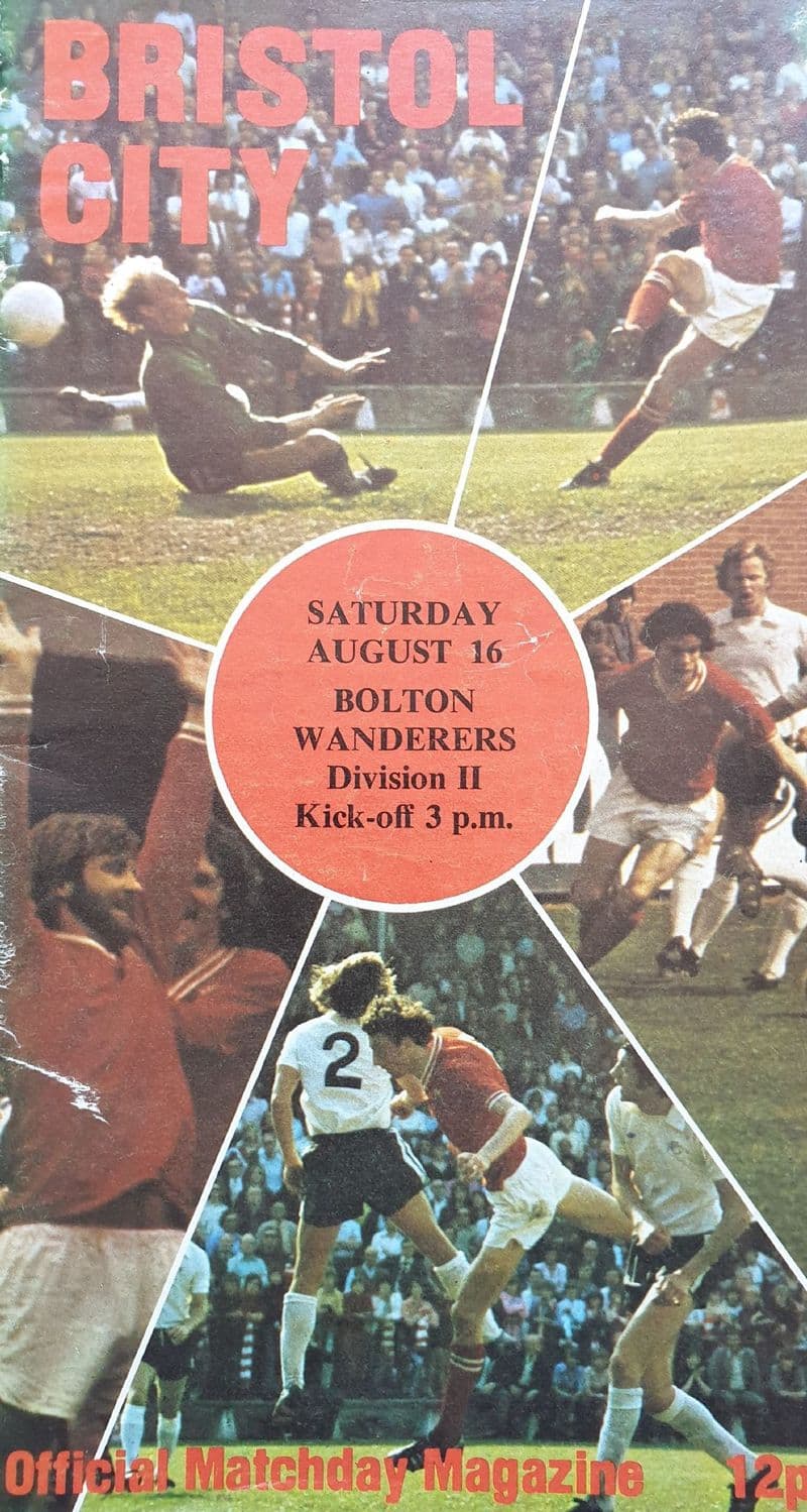 Bristol City v Bolton Wanderers, Div 2 (1975, Aug 16th)