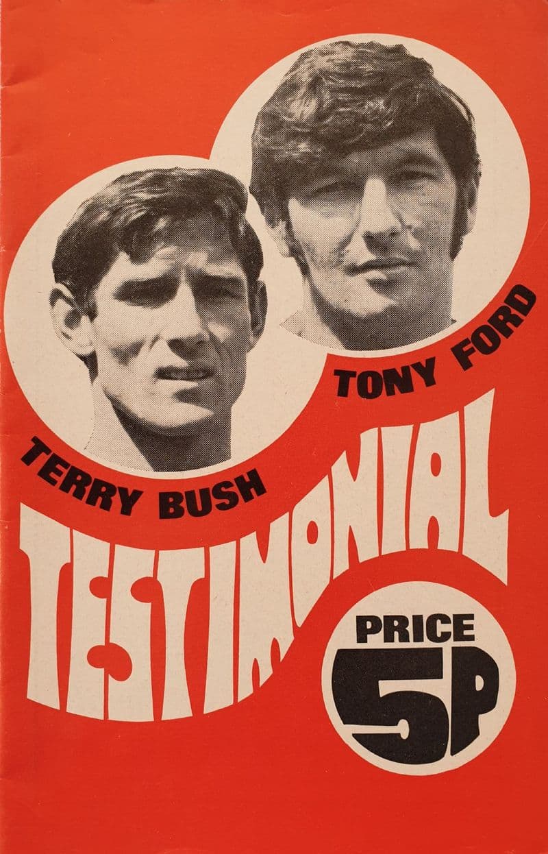 Bristol City v Bristol Rovers (1971, Jul 31st) Terry Bush & Tony Ford Testimonial