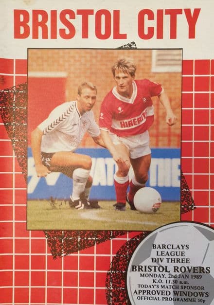Bristol City v Bristol Rovers, Div 3 (1989, Jan 2nd)