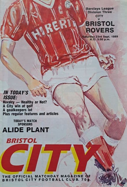 Bristol City v Bristol Rovers, Div 3 (1989, Sep 23rd)