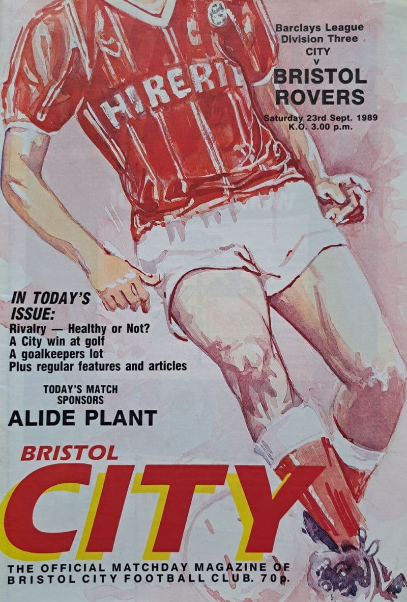 Bristol City v Bristol Rovers, Div 3 (1989, Sep 23rd)