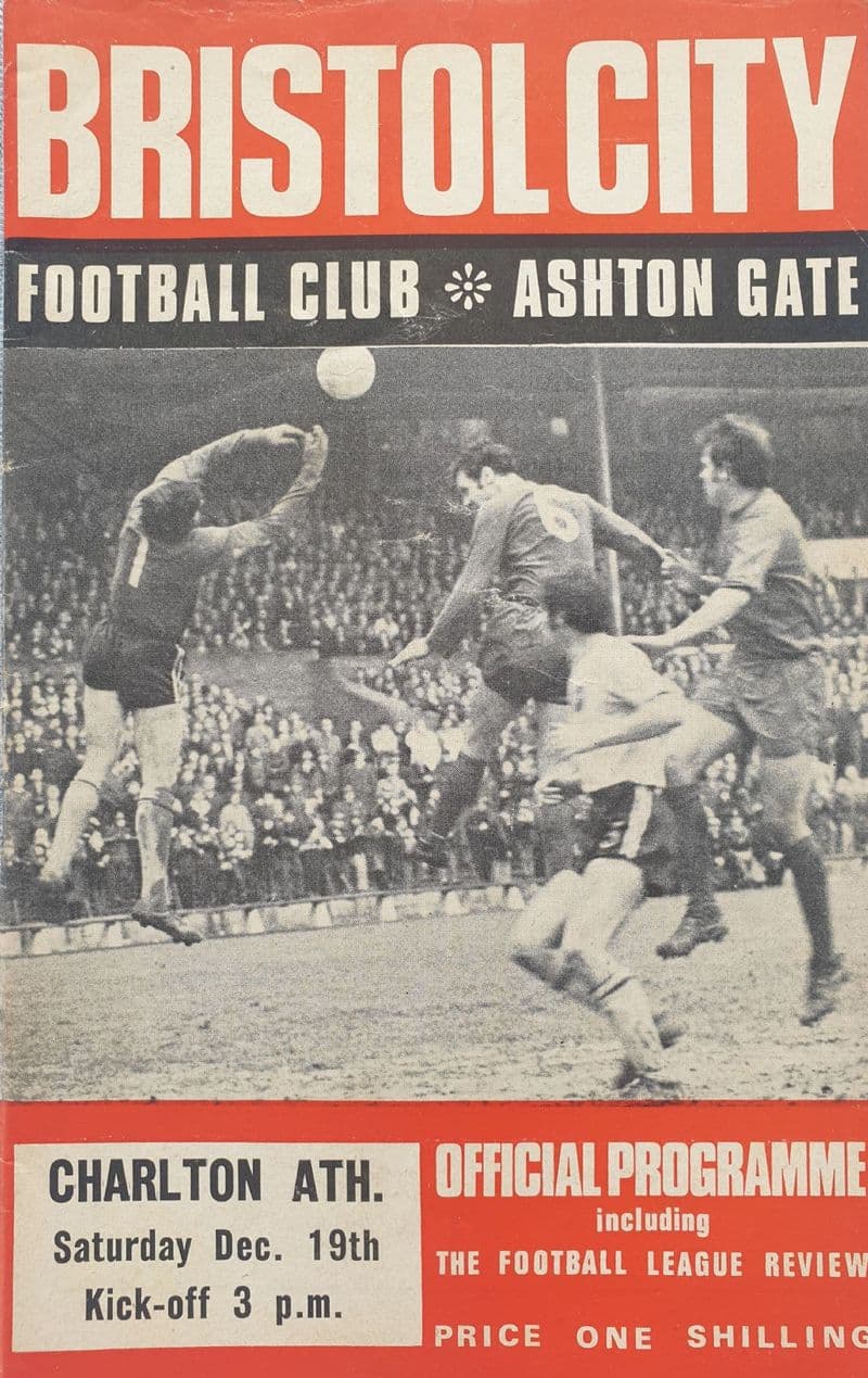 Bristol City v Charlton, Div 2 (1970, Dec 19th) and FLR