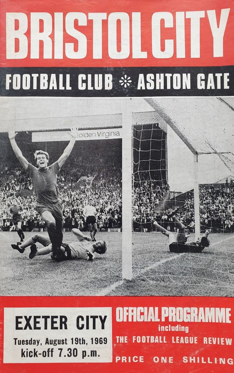 Bristol City v Exeter, League Cup (1969, Aug 19th) & FLR