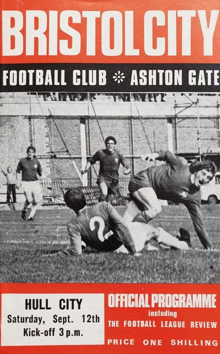 Bristol City v Hull, Div 2 (1970 Sep 12th) & FLR