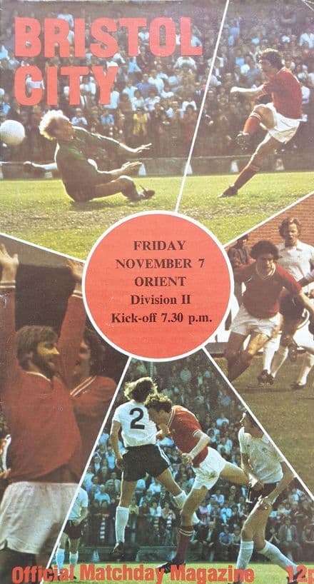 Bristol City v Leyton Orient, Div 2 (1975, Nov 7th)