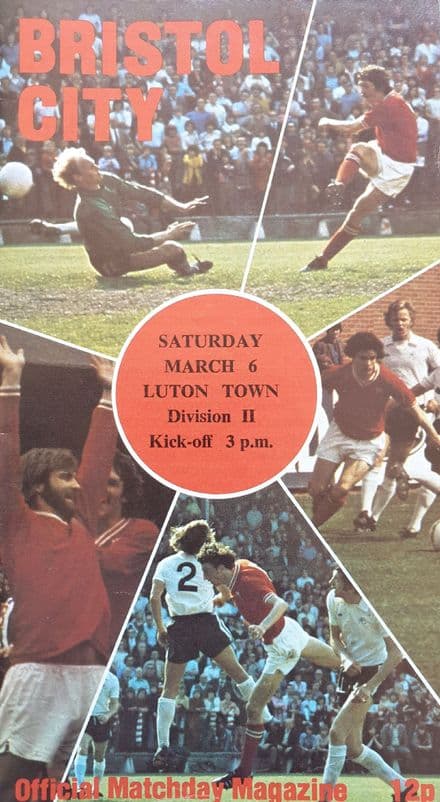 Bristol City v Luton, Div 2 (1976 Mar 6th)
