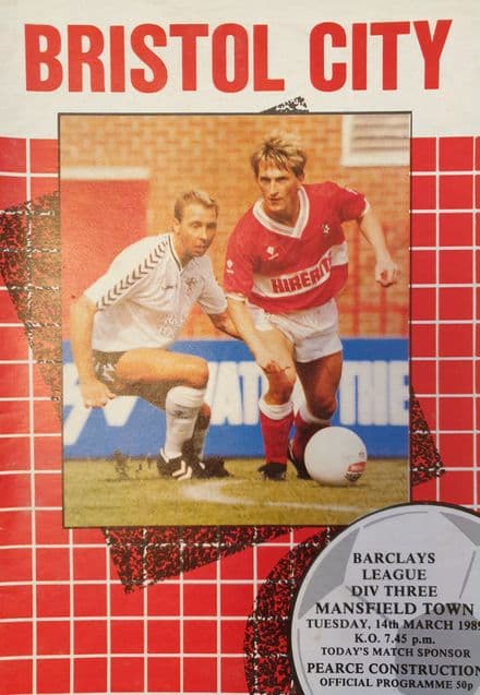 Bristol City v Mansfield, Div 3 (1989, Mar 14th)