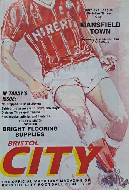 Bristol City v Mansfield, Div 3 (1990, Mar 31st)