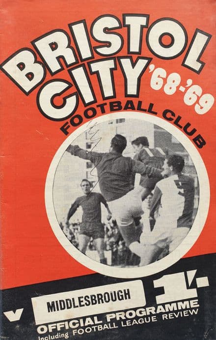 Bristol City v Middlesbrough, Lge Cup (1968 Sep 4th) & FLR
