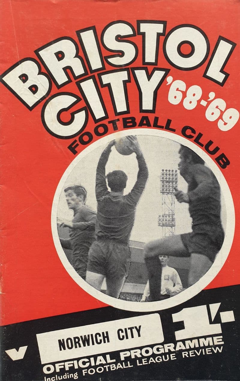 Bristol City v Norwich, Div 2 (1968, Nov 23rd) and FLR