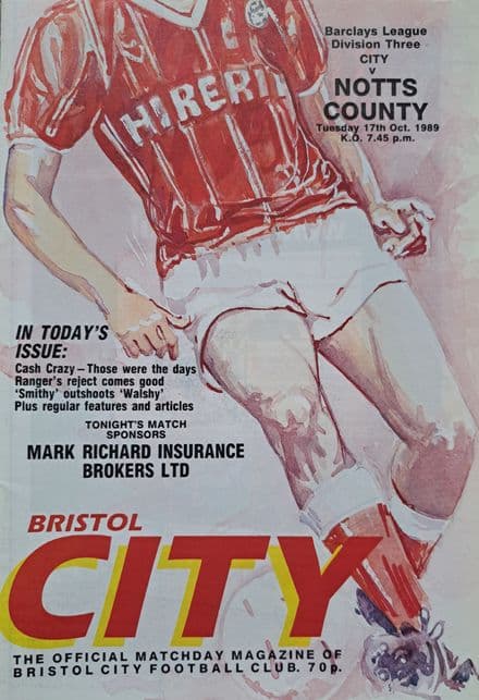 Bristol City v Notts County, Div 3 (1989, Oct 17th)