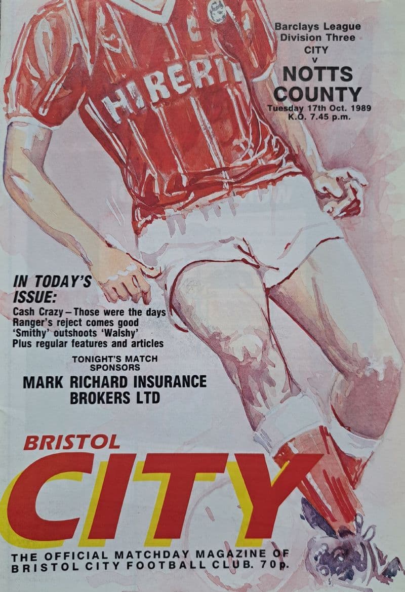 Bristol City v Notts County, Div 3 (1989, Oct 17th)