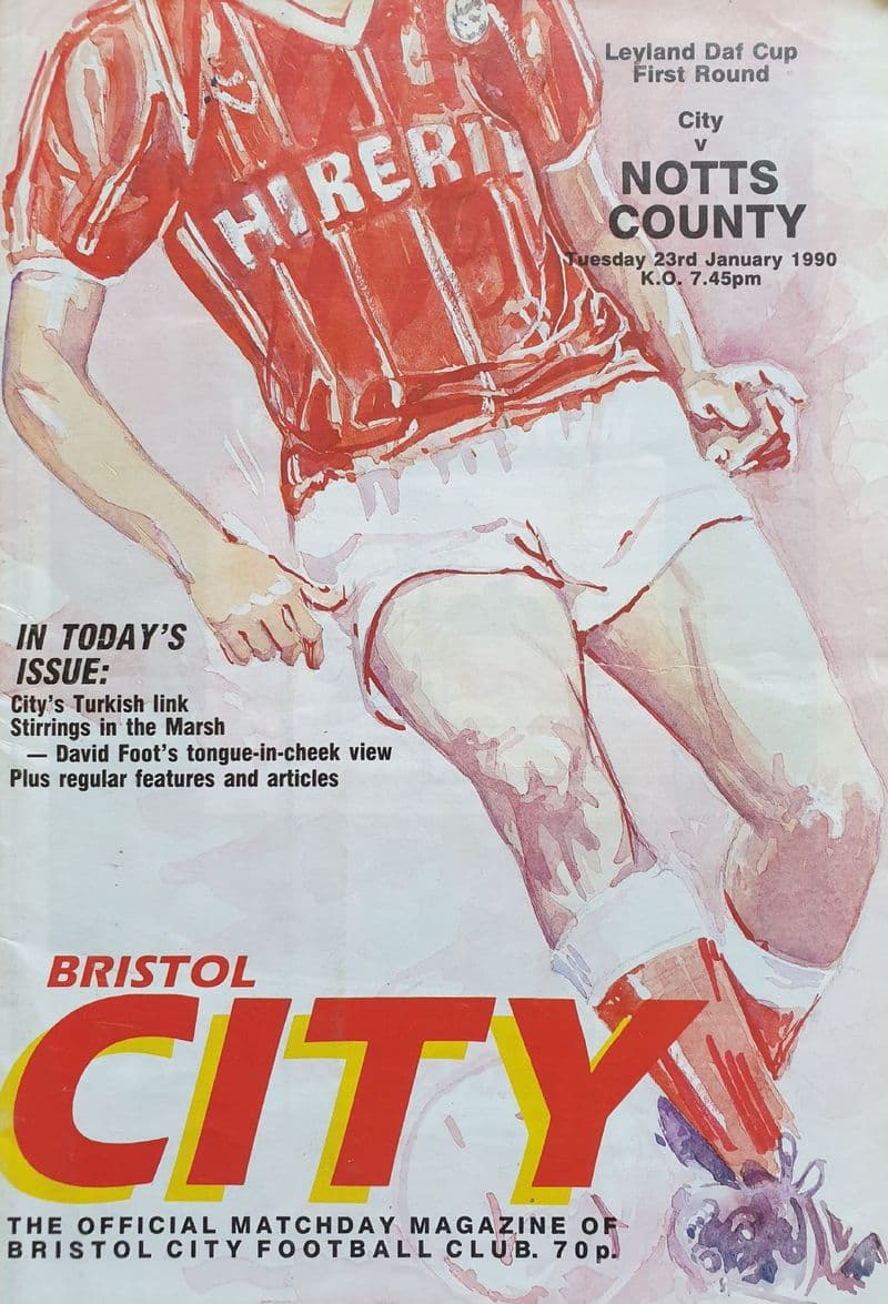 Bristol City v Notts County, Leyland Daf (1990, Jan 23rd)