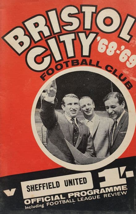 Bristol City v Sheffield Utd, Div 2 (1968 Aug 17th) and FLR