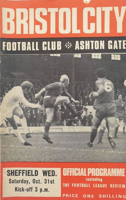 Bristol City v Sheffield Wednesday, Div 2 (1970, Oct 31st)