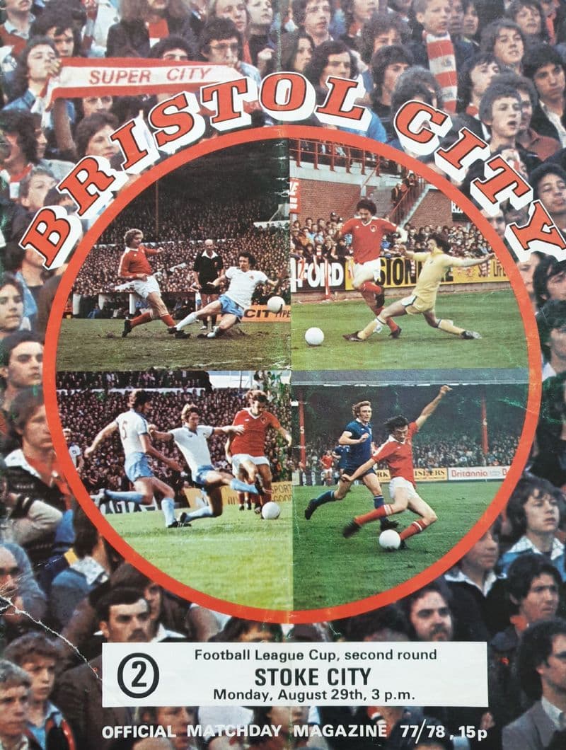 Bristol City v Stoke, League Cup (1977, Aug 29th)