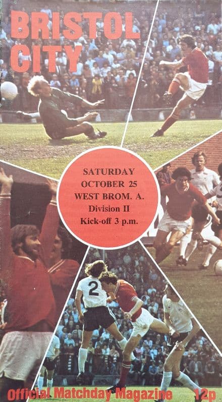 Bristol City v WBA, Div 2 (1975 Oct 25th)