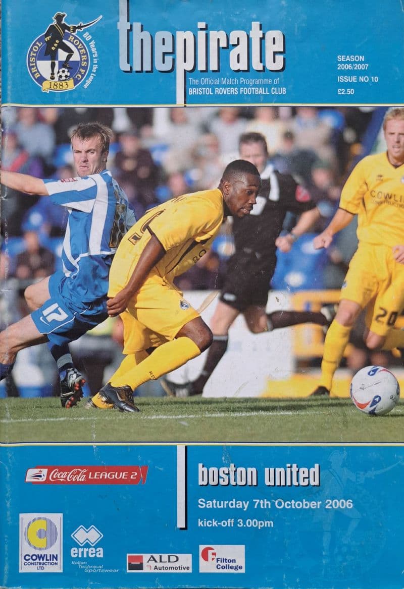 Bristol Rovers v Boston, Div 1 (2006, Oct 7th)