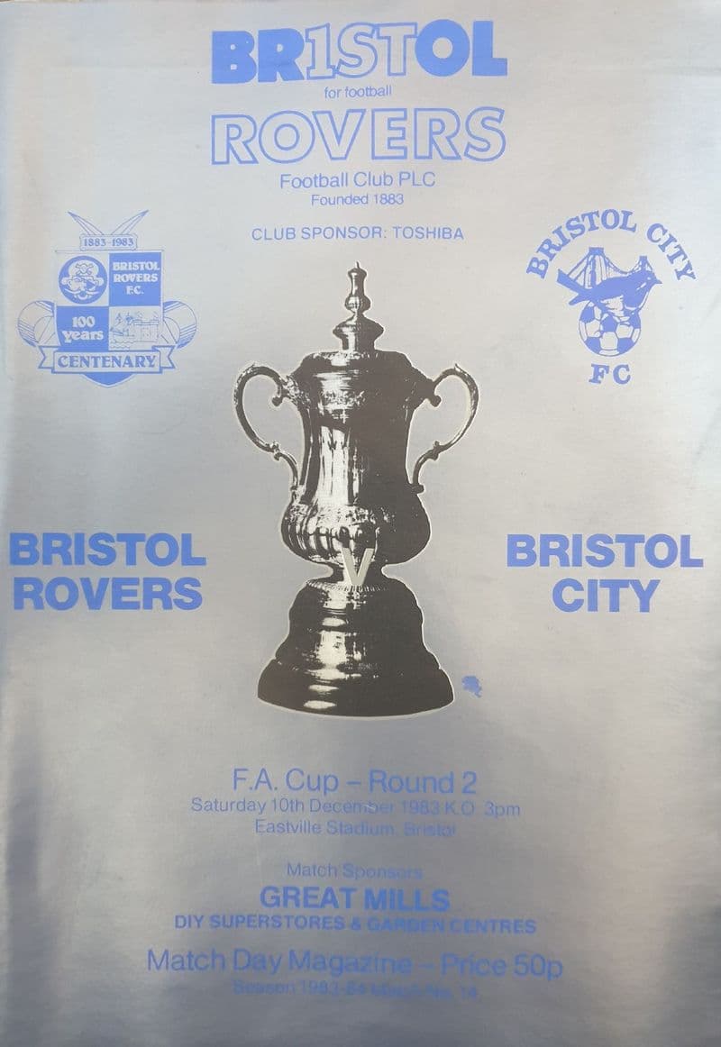 Bristol Rovers v Bristol City, 2nd Rnd (1983, Dec 10th)