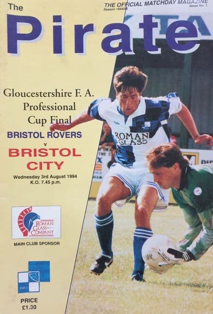 Bristol Rovers v Bristol City, Glos Cup F (1994, Aug 3rd)