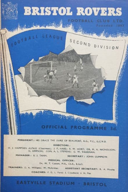 Bristol Rovers v Charlton Athletic, Div 2 (1959, Apr 25th)
